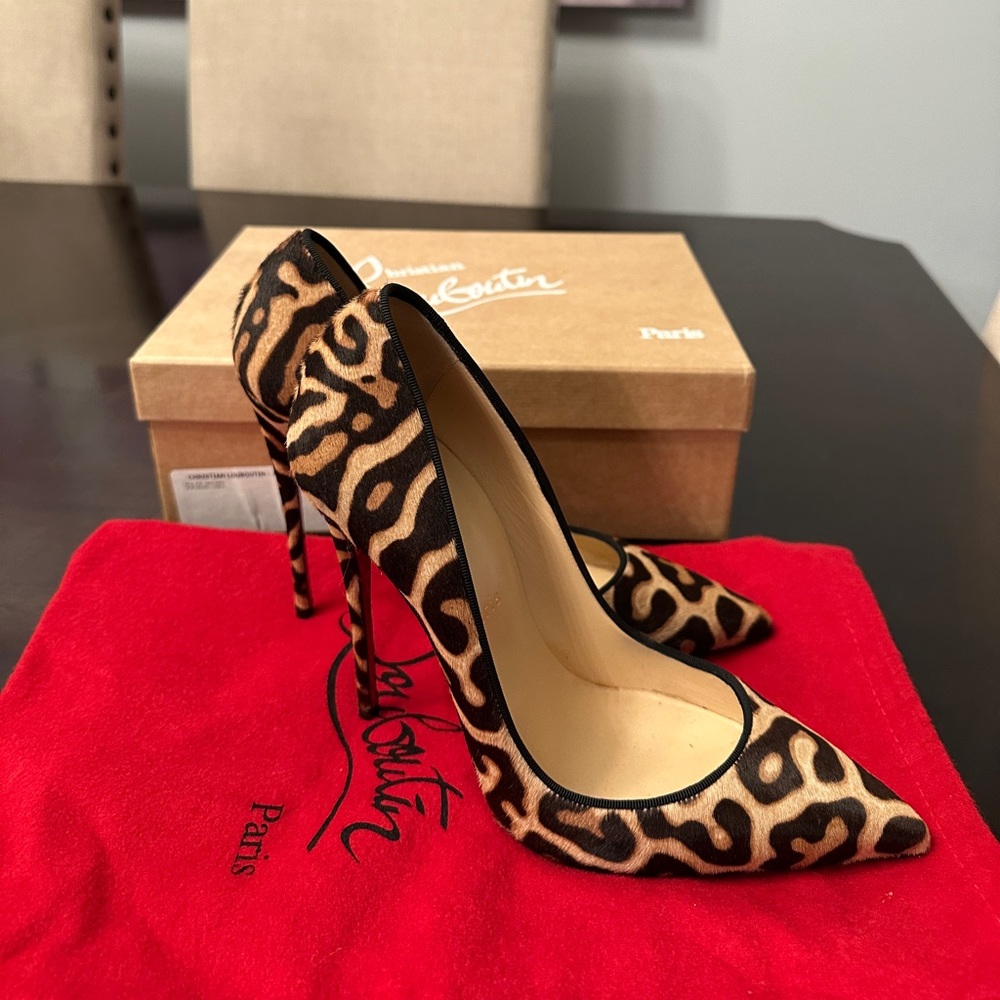 Christian Louboutin
So Kate Calf Hair Red Sole Pump, Leopard/Black